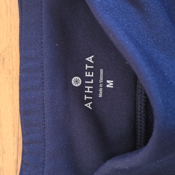 Athleta Navy Street To Summit Fleece Lined Leggings- M - Picture 5 of 9